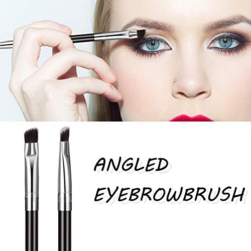 12 Packs Duo Eyebrow Brush, Spoolie Brush and Angled Brow Brush, Multi