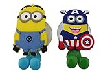 Finex® Despicable me Minions Toothbrush Holders *Set of 2* with Suction Cup for wall in bathroom
