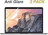 [2 Pack] Anti Glare(Matte) Screen Protector Compatible MacBook Pro 15 inch 2019 2018 2017 2016 Released Model A1707 A1990 with Touch Bar, with Anti Dust and Finger-Print Coating