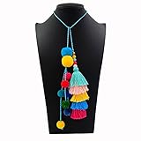 Mmrm Colorful Pompom Ball Tassel Pendant Handbag Ornaments Purse Charm Decor