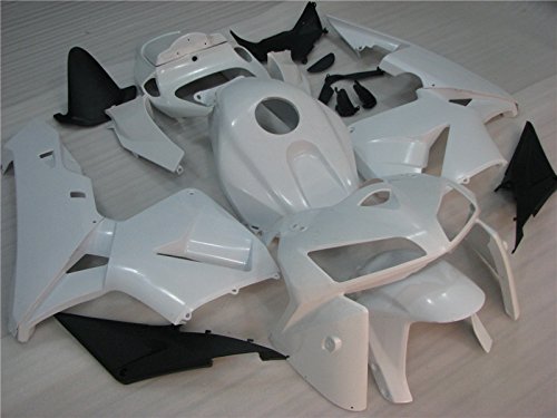 2005 2006 Injection Unpainted White Fairing for Honda CBR600RR Motorcycle Bodywork