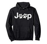 Funny Jeep Paw Prints Dogs Jeeps Lovers Distressed Hoodie