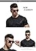 DUCO Premium Retro Square frame Polarized Sunglasses 100% UV protection 8177s