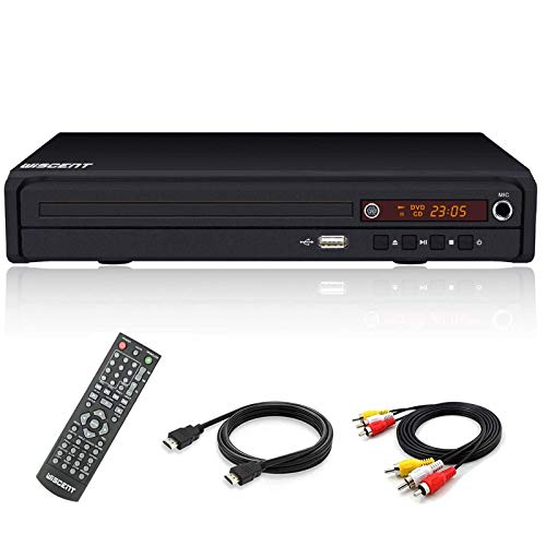 Lettore DVD compatto per TV, lettore DVD multi-regione, MP3,Mpeg4, lettore DVD / CD per uso domestico, con HDMI / AV…