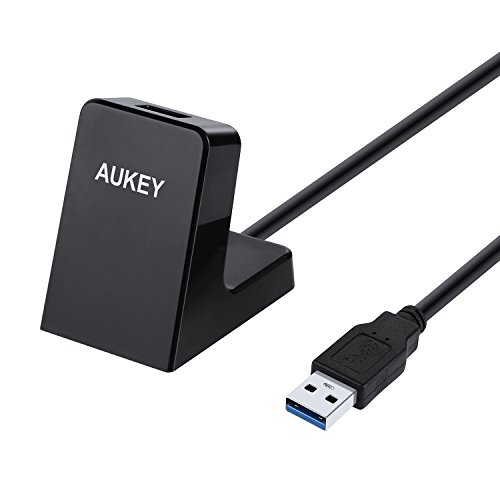 AUKEY USB Extension Cable with USB 3.0 Dock (4.9ft/1.5m) for Mac, Windows, and Other Laptops