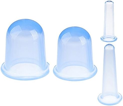 Cellulite Reducing Chinese Cupping Method 4-Piece Suction Cups - Painless way to remove unwanted Cellulites