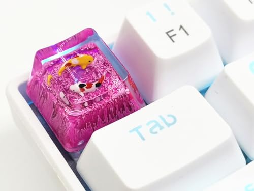 MECHKYP Handmade Koi Fish Resin Keycap