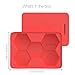 GuteKüchen Hexagonal Silicone Burger Press with 5 Divisions for Tasty and Healthy Patties that Easily Stacks for Freezer and Chiller Storage, also Safe and Perfect for Outdoor Picnic or Party. Red