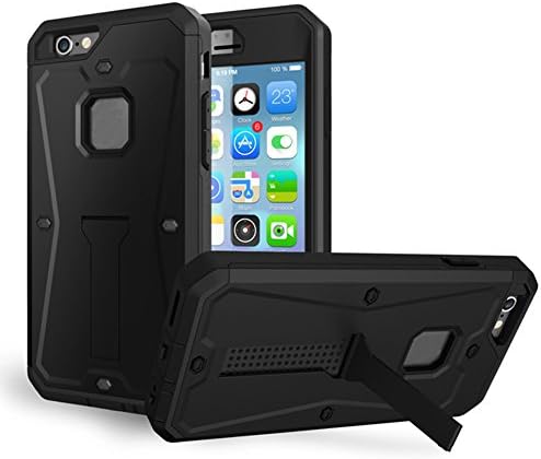 Dramhk iPhone 6/6S Case,Heavy Duty Hybrid Armor Tank Stand Case With Built in Screen Protector for iPhone 6/6S 4.7"