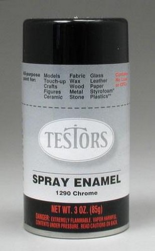 Testor 1290 Chrome Hobby/model Spray Enamel, 3 Oz.