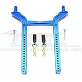 Traxxas TRX-4 Trail Defender Crawler Upgrade Parts Aluminum Rear Body Mount & Post - 1 Set Blue