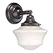 Schoolhouse Sconce in Bronze Finish from Destination Lighting