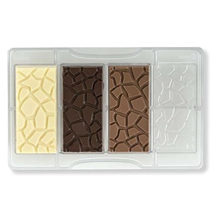 Decora 0050129 Form für Schokolade Form Tablet Effekt Schildkröte 20 x 12 x 2,3 cm