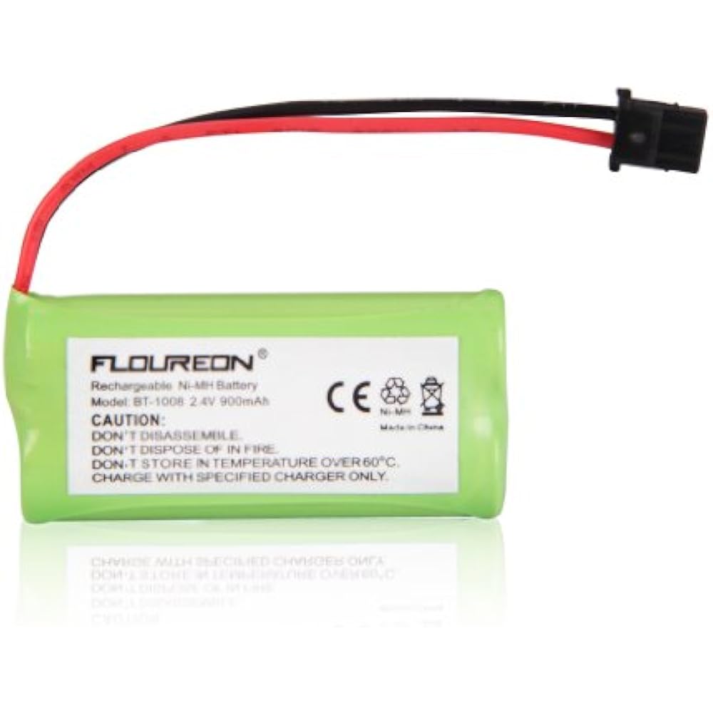 4 Packs 2.4V 900mAh Rechargeable Cordless Phone Telephone Batteries