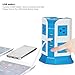Surge Protector Power Strip 8-Outlet 4-USB Port Multi Outlets Plug Desktop Charging Station with 6.5ft Long Heavy Duty Extension Cord Home Office School E-Reader Power Adapter by Safemore(White+Blue)
