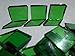 FortySevenGems 100 Pieces Stained Glass Mosaic Tiles 1/2-Inch Green Cathedral Glass