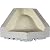 Ekena Millwork MIC07X07CI 7 1/8"H x 7 3/8"P x 10 1/8"F Carrillo Shell Crown Moulding Inside Corner