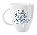 Harley-Davidson Bistro Lustre Ceramic Coffee Cup, White 18 oz. 3WLM4912