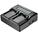 SR LP-E6 LP-E6N Dual Channel Digital Charger with LCD Display for Canon EOS 5D, 5DS, 5DS R, 6D, 7D, 7DS, 60D, 60D, 70D Camera