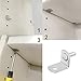 BIGTEDDY - 30x 5mm L-Shaped Support Furniture Kitchen Cabinet Closet Bookcase Shelf Bracket Style Pegs Hardware with Hole Nickel Plated