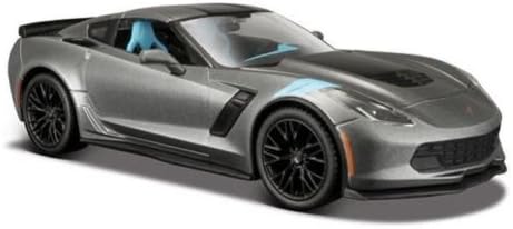 1:24 DISPLAY - SPECIAL EDITION - 2017 CHEVROLET CORVETTE GRAND SPORT GREY COLOR 34516GY BY MAISTO