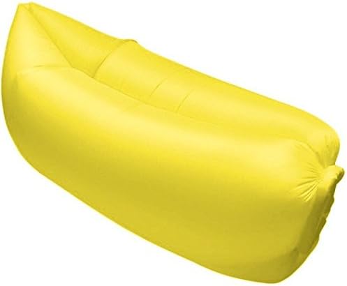 Inflatable lounger Sofa Air Sleeping Bag Bed Air Mattress Couch Hammock Waterproof Compression Sacks For Outdoor Camping/Beach/Hiking(Yellow)