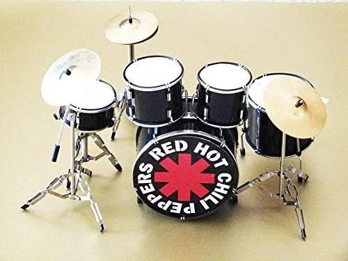 RGM342 Chad Smith Red Hot Chili Peppers Miniature Drumkit Rock Guitar Miniatures Anthony Kiedis Dave Navarro Michael Balzary Chad Smith Josh Klinghoffer John Frusciante Blood Sugar Sex Magik By The Way Californication Give it Away