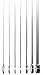 Graphic Chart Tape, Metallic, Silver, 1/32
