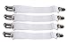 Adjustable Bed Sheet Elastic Grippers Suspenders Holder Straps Clips Fasteners / White, 1-Pack (4 pcs)