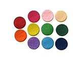 (25 Pack) Aromatherapy Diffuser Locket Necklace Refill Pads - Assorted Colors