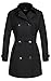 wantdo Women's Waterproof Trench Coat Classic Lapel Outerwear Coat with Belt