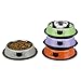 Ureverbasic Cat Bowls Pet Bowl Stainless Steel Cat Food Water Bowl with Rubber Base Small Pet Bowl Cat Feeding Bowls Set of 2