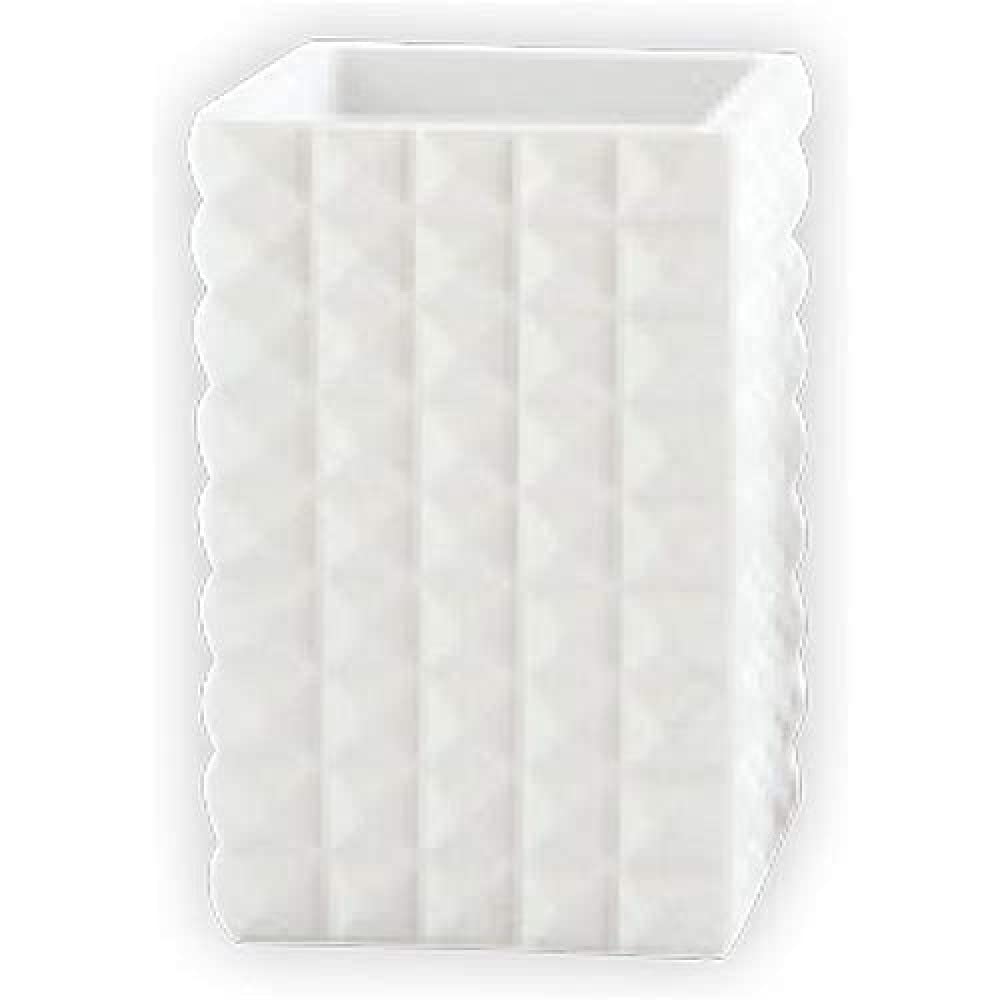 MSV Tumbler Kubik of polyresin white
