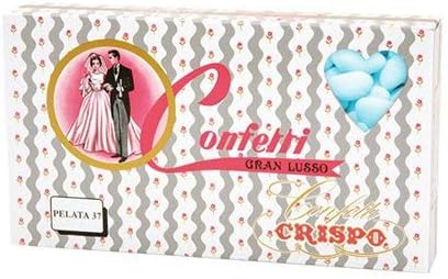 Confetti CRISPO | Mandorla Classica | PELATA 37 | Azzurro | 1 Kg