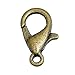 100 Antique Bronze Lobster Clasps 12 x 6mm