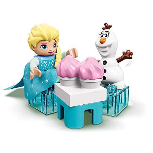 LEGO 10920 DUPLO Elsas und Olafs EIS-Café aus Die Eiskönigin II, Spielzeug aus Bausteinen mit Cupcakes und Teekanne für… – Bild 5