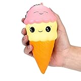 callm Squishies Slow Rising Jumbo Squishy Toys Kawaii Cute Ice Cream Squishies Cream Scented for Kids Party Toys Stress Reliever Toy (A)