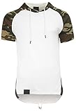 Style Addiction Men's Hip Hop Longline Hooded T-Shirt