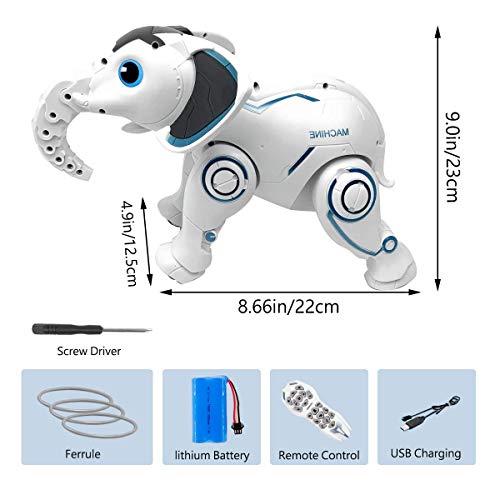 Remote Control Elephant Robot Toy for Kids RC Elephant Toys Gift