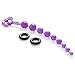 Cloud 9 Novelties Anal Beads with 2 Bonus C-Rings, Purple