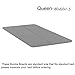 Continental Sleep, 1.5-Inch Split Bunkie Board for Mattress/Bed, Fully Assembled, Improved Comfort and Support, Queen, Grey