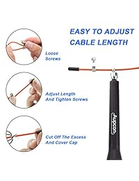 AUPCON - Cuerda de saltar con rodamientos de bolas ajustables para entrenamiento, crossfit, boxeo, MMA, ejercicios de resistencia, pérdida de peso, entrenamiento cardiovascular profesional para hombres, mujeres y niños