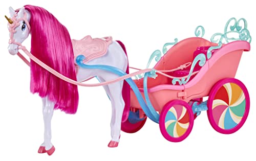 Rainbow Barbie Unicorn And Carriage Barbie Dreamtopia Sweetville