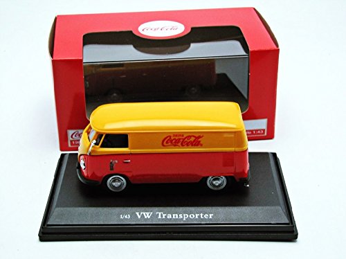 Motor City Classics 1962 Volkswagen Cargo Van (1:43 Scale), Red/Yellow