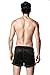 SILKWORLD Men's Running Shorts Pockets Quick-Dry Mesh Swim Trunks, Black, XX-Large