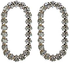 Cosmopolitan Loop (Clear) - Quartz Earrings - Bridal Loop and White Rhodium - Nickel Free