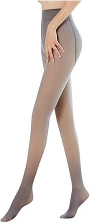 fake translucent fleece lined tights