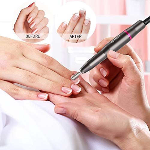Portable Electric Nail Drillï¼Œ11 in 1 Machine Professional 20000 RPM Manicure Pedicure Nail File Drill Kit Set for Acrylic, Gel Nails, Manicure Pedicure Polishing Shape Tools Design for Home Salon Use