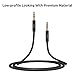 VOJO (World's Slimmest) 3.5mm Aux in Cord Auxiliary Audio Cable for Car [4ft Nylon] 3.5 mm Male to Male 1/8 Stereo Wire w/Sheilded Connector [Black]