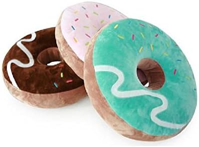 Amazon Com Beecrazee Donut 15 Plush Seat Cushion Pillow Teal